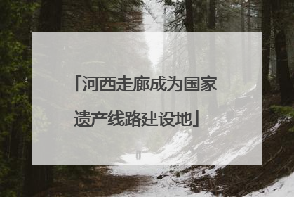 河西走廊成为国家遗产线路建设地
