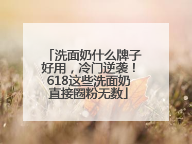 洗面奶什么牌子好用，冷门逆袭！618这些洗面奶直接圈粉无数