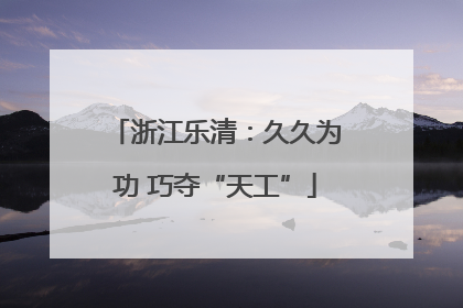浙江乐清：久久为功 巧夺“天工”