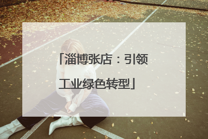 淄博张店：引领工业绿色转型