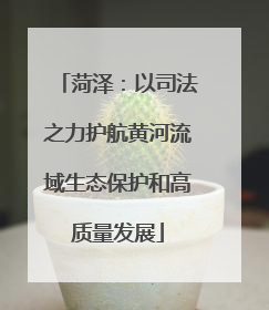 菏泽：以司法之力护航黄河流域生态保护和高质量发展