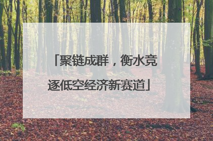 聚链成群，衡水竞逐低空经济新赛道