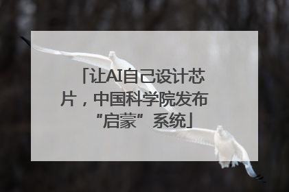让AI自己设计芯片，中国科学院发布“启蒙”系统