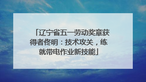 辽宁省五一劳动奖章获得者佟明：技术攻关，练就带电作业新技能