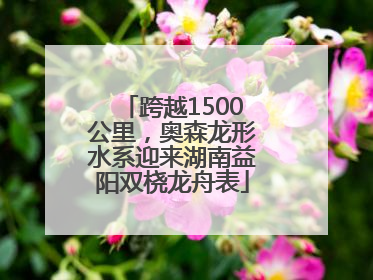 跨越1500公里，奥森龙形水系迎来湖南益阳双桡龙舟表