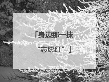 身边那一抹“志愿红”