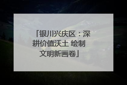 银川兴庆区：深耕价值沃土 绘制文明新画卷