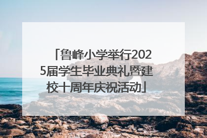 鲁峰小学举行2025届学生毕业典礼暨建校十周年庆祝活动