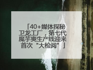 40+媒体探秘卫龙工厂，第七代魔芋爽生产线迎来首次“大检阅”