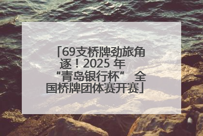 69支桥牌劲旅角逐！2025 年 “青岛银行杯” 全国桥牌团体赛开赛