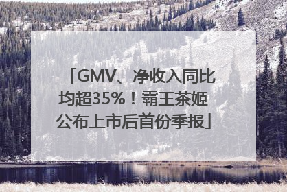 GMV、净收入同比均超35%！霸王茶姬公布上市后首份季报